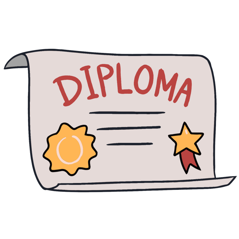 high-quality diploma for education and certification resources. Perfect for school leavers, students, and educators seeking engaging graphics for diplomas and certificates.