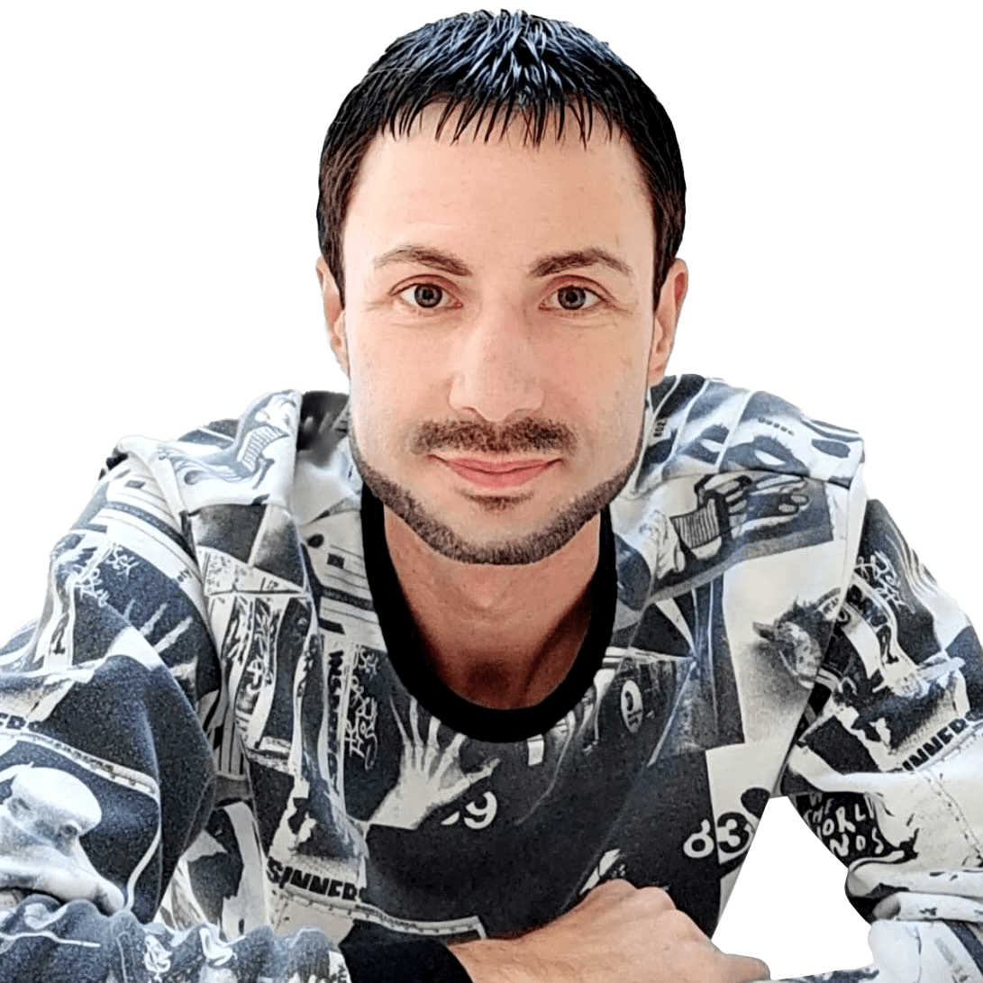 Portrait of Andrew Chikkone, CV Editor and Writer for the European Desk, wearing a patterned sweater and smiling confidently. professional CV services 