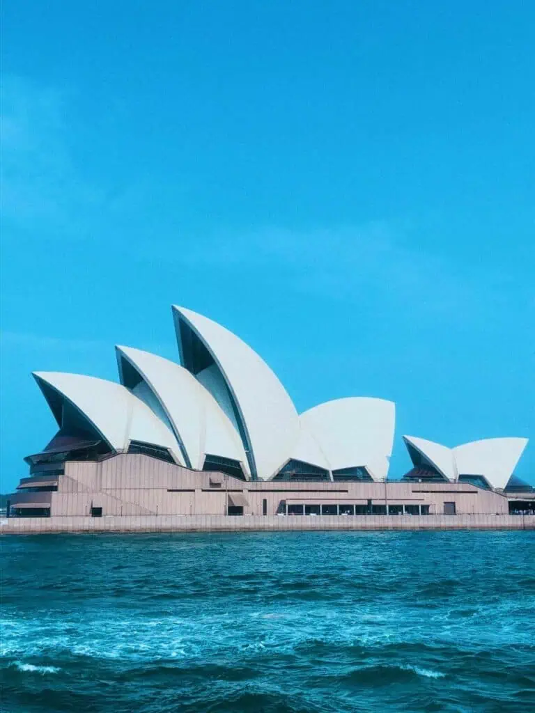 The iconic Sydney Opera House in Australia, representing Oceania as a diverse region of culture, education, and career opportunities.