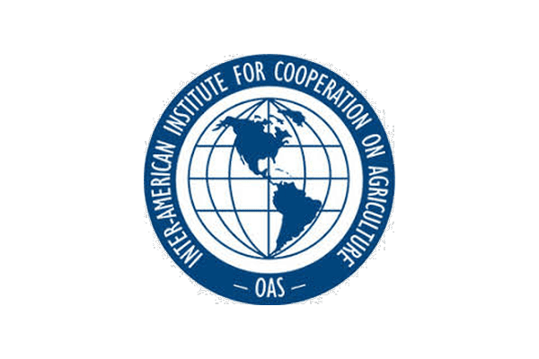 IICA logo featuring a globe with the Americas, symbolizing agricultural cooperation in the Western Hemisphere